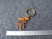BROWN MOOSE KEY CHAIN / KEY FOB