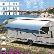 11-16FT RV Awning Vinyl Fabric Camper Caravan Shading Roll Out Suit Awnings