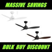MARTEC Elite 48" & 52"DC Ceiling Fan With Remote White Black Walnut WiFi
