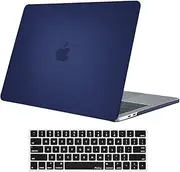 [ProCase] for MacBook Pro 13 M2 2023, 2022, 2016-2021 A2338 M1 A2289 A2251 A2159 A1989 A1706 A1708, Hard Case and Keyboard Cover for MacBook Pro 13 inch -Dark Blue