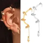 Hip Hop Cyberpunk Ear Clip Earless Piercing Eardrop for Unisex