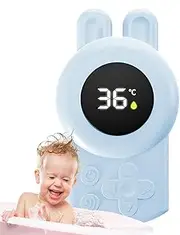 Baby Bath Temperature Monitor,Waterproof Digital Water Temperature Gauge - Safety Bath Tube Floating Toy with Led Display, Upgraded Sensor Warning
