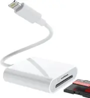 Memory Card Reader TF & SD Card Camera Reader Adapter for iPhone