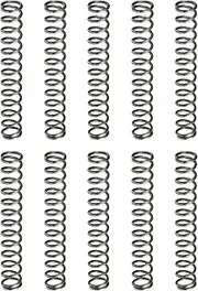 uxcell 10Pcs Compression Spring, 6mm OD, 0.8mm Wire Size, 40mm Free Length, Spring Steel Construction Extended Mechanical Compression Springs for Shop and Home Repairs, Silver Tone