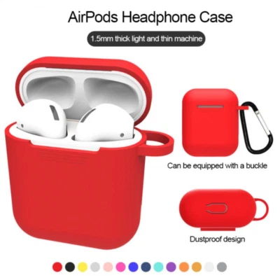 For Apple Airpods 1/2 Shockproof Cover Silicone Case For Apple AirPods 2/1 Earp