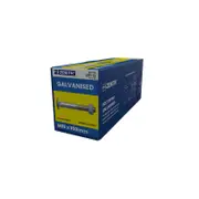 ZENITH M16 x 100mm Hot Dip Galvanised Cup Head Bolts & Nuts - 12 Pack