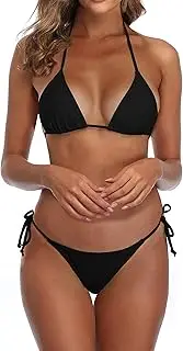 [SHERRYLO] Thong Bikini Swimsuit for Women Brazilian String Bikinis Bathing Suit Thongs Bottom Triangle Top Sexy Swimsuits