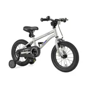 Babyjoy 36cm Kids Sport Bike Adjustable Training Bicycle w/Anti-slip Handlebar Beginner Bike Silver