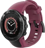 [hengkang] Compatible with SUUNTO 5 Watch Bands, Sport Stylish Replacement Watch Band Silicone Band Straps Wristbands Bracelet Fit for SUUNTO 5 Multisport GPS Watch