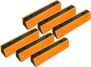 ULTECHNOVO 6PCS High Visibility Reflective Markers for Outdoor Pavement and Sidewalk Reflective Signs for Tunnels and Fences Easy Installation