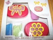 I Scream Outdoor Sidewalk Chalk Stamper Set Two Stampers Powdered Chalk