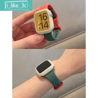 在飛比找Yahoo!奇摩拍賣優惠-天極TJ百貨矽膠錶帶 適用小米手錶超值版米Redmi Wat