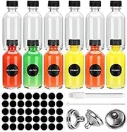 TOMVAES Reusable Juice Bottles with Caps-12pcs Glass Bottles with Caps,Shot Bottles with Caps, Small Glass Jars with Lids, Wide Mouth Juice bottles for Fridge,Travel Essentials,Wide Mouth, Leakproof
