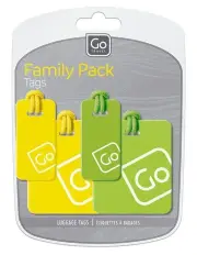 [Go Travel] 155.102 Luggage Tags Family Pack in Multi