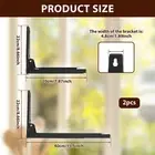 Microwave Shelf Foldable Microwave Wall Bracket Adjustable Stove Mounting Kit