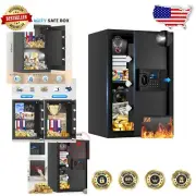 Compact Fireproof Safe for Home with Removable Shelves & Robust Locking System
