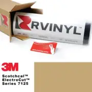 3M 7125 Scotchcal Tan 39 Vinyl Film Sign Craft Hobby Decal Sheet Roll