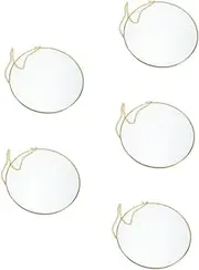 Luxshiny 5pcs DIY Round Glass Suncatcher Kit Unfinished Artistic Decor for Window Wall Home