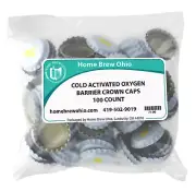 Home Brew Ohio Cold Activated Crown Caps 100 count