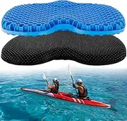 Anti Slip Kayak Seat Cushion Thick Gel Waterproof Egg Seat Cushion Kayak Seat Pad With Non-Slip Cover For Sit In Kayak Inflatable Kayak Canoe & Boat Kayak Accessories For Fishing Kayak (Blue)