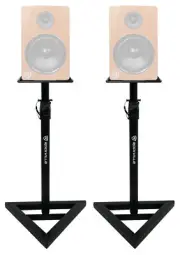 (2) Rockville Adjustable Studio Monitor Speaker Stands For Rockville DPM8C