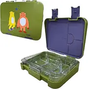 [My Family] Kid-Friendly Easy Clean Bento Lunchbox - Leakproof, Durable, BPA-Free - Fits Cooler Bag - Dishwasher Safe, Yowie