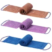 3 Pieces African Net Sponge, African Exfoliating Bathing Back Scrubbers with ...