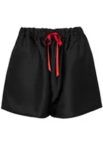 Simone Rocha Satin Shorts - Black - 12 (UK12 / M) 12 (UK12 / M)