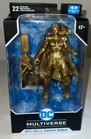 DC Multiverse Anti Crisis Wonder Woman GOLD DEATH METAL NEW! McFarlane Toys