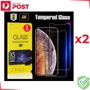 Tempered Glass Screen Protector 2X For iPhone 13 12 11 Pro MAX XR XS SE 7 8 Plus