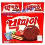 [花花🌺韓國直送] CROWN皇冠 草莓巧克力派/ 草莓夾心巧克力餅216G