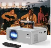 1080P HD WIFI MINI PROJECTOR WITH REMOTE 10000 LUMENS BLUETOOTH 5G WIFI BUNDLE