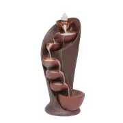 NNEOBA Handmade Torch Design Waterfall Incense Burner - Exquisite Ceramic Censer
