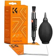 [K&F Concept] 4-in-1 Camera Cleaning Kit with Lens Brush Pen, Rocket Air Blower, Microfiber Cleaning Cloth, Lens Cleaner Kit for Canon Nikon Pentax Sony DSLR Cameras Cleaning Tool Accessories
