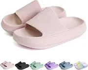 [FJWYSANGU] Kids Cloud Slides丨Boys Girls Bathroom Shower Sandals丨Open Toe Thick Sole Slip on Slippers丨Summer Non-slip Beach Pool Shoes