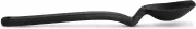 Dreamfarm Mini Supoon Non-Stick Sit-Up Silicone Scraping Cooking Spoon, Jar Scraper Measures 5ml TSP - 8" Black