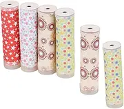 ULDIGI Toys for Boys and Girls 6pcs Kaleidoscope Kit Early Education Toy Children's Craft Materials Handmade Toys for Boys and Girls Random Color