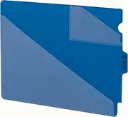 Smead End Tab Poly Out Guide, Two-Pocket Style, Center Position Tab, Extra Wide Letter Size, Blue, 50 per Box (61961)
