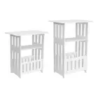 Corner Table Space Saving Small Bedside Table for Hallway Office Living Room