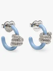 Ropes & Knots Pave Huggies