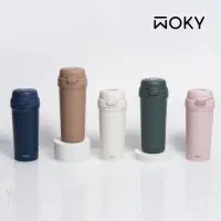 在飛比找momo購物網優惠-【WOKY 沃廚】買1送1-All-P輕芯鈦瓷雙飲保溫杯50