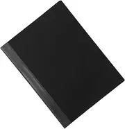 DINHEAROM Portfolio Folder with Clear Sleeves Binder for Document Organization Lightweight Presentation Book Material for Office and School Use Black