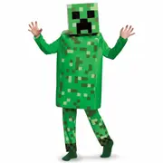 Creeper Deluxe Mojang Minecraft Hostile Mobs Video Game Child Boys Costume