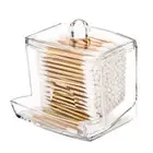 10oz Qtip Holder Dispenser Big Clear Bathroom Organizer Accessories Decor for...