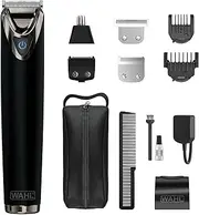 Wahl Advanced Stainless Steel Lithium Ion+ Beard Trimmer - Black 09864-1912