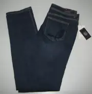 NEW Womens Gloria Vanderbilt Avery Rail Straight Jeans. Size 6 (8/10) Blue.
