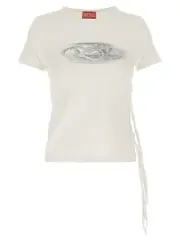 [Diesel] Diesel-T-Laya T Shirt Bianco-Donna XS