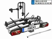 Eufab Bike Rack Finch for 3 Bicycles Foldable E-Bike + Accessories Selection