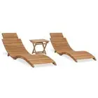 Folding Sun Lounger Outdoor Furniture Day Bed Solid Wood Teak 1/2x vidaXL