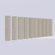 DnD Terrain Texture Rollers: Scales and Armor - Clay tools by 3Demon